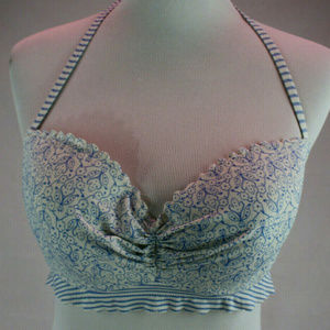 Victoria's Secret Bikini Swimsuit Top 34 D Blue